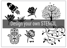Load image into Gallery viewer, Create your custom design stencil - periwinkle-laser