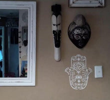 Load image into Gallery viewer, Stencil 226 - Hamsa Fatimas - periwinkle-laser
