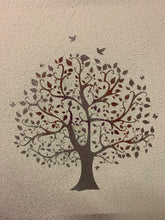 Load image into Gallery viewer, 205-02 Stencil - Leaves and Trees - periwinkle-laser
