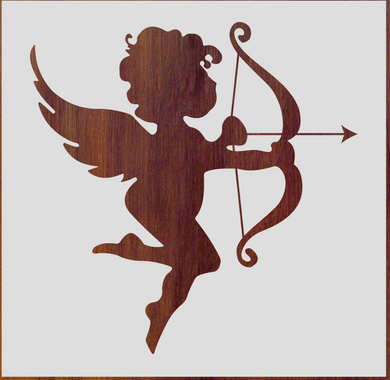 Stencil 711 Angel, Love - Cupid - periwinkle-laser