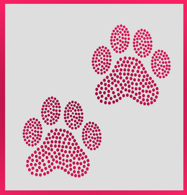 2021-05-22-1 Dog Foot Print - periwinkle-laser
