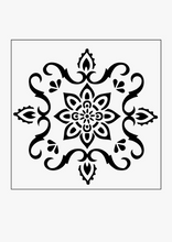 Load image into Gallery viewer, Stencil 222 - Mandala flower - periwinkle-laser
