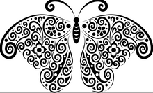 Load image into Gallery viewer, Stencil 227 - butterfly - periwinkle-laser
