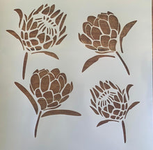 Load image into Gallery viewer, Stencil 205-01 - Protea - periwinkle-laser
